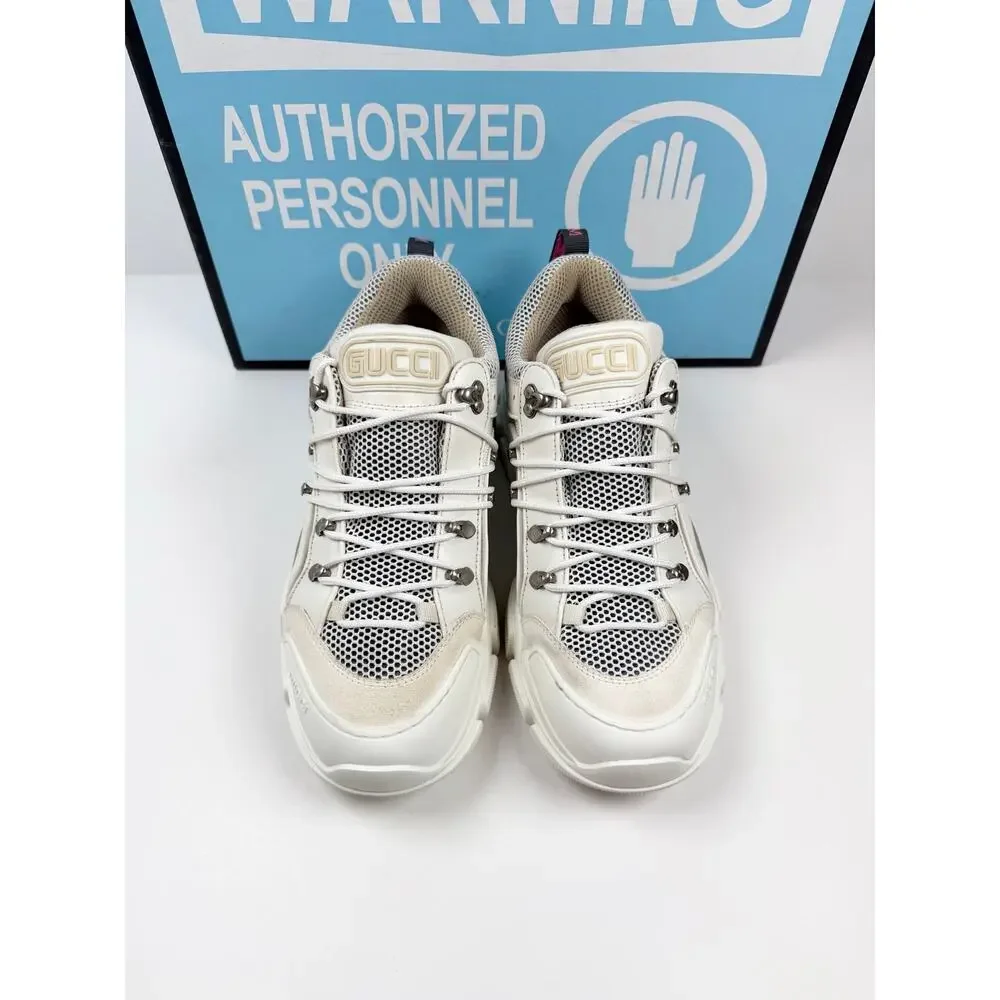 Size 10.5US - Gucci Flashtrek White Sneakers
